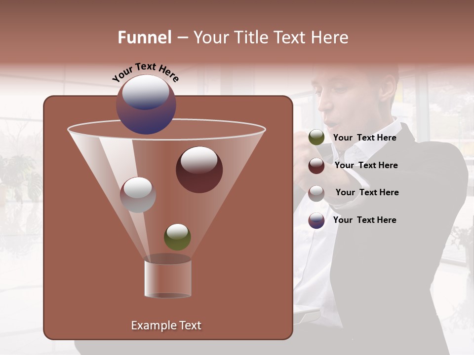 Gesture Caucasian Happiness PowerPoint Template