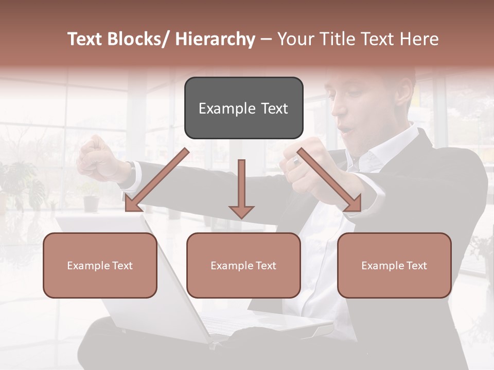 Gesture Caucasian Happiness PowerPoint Template
