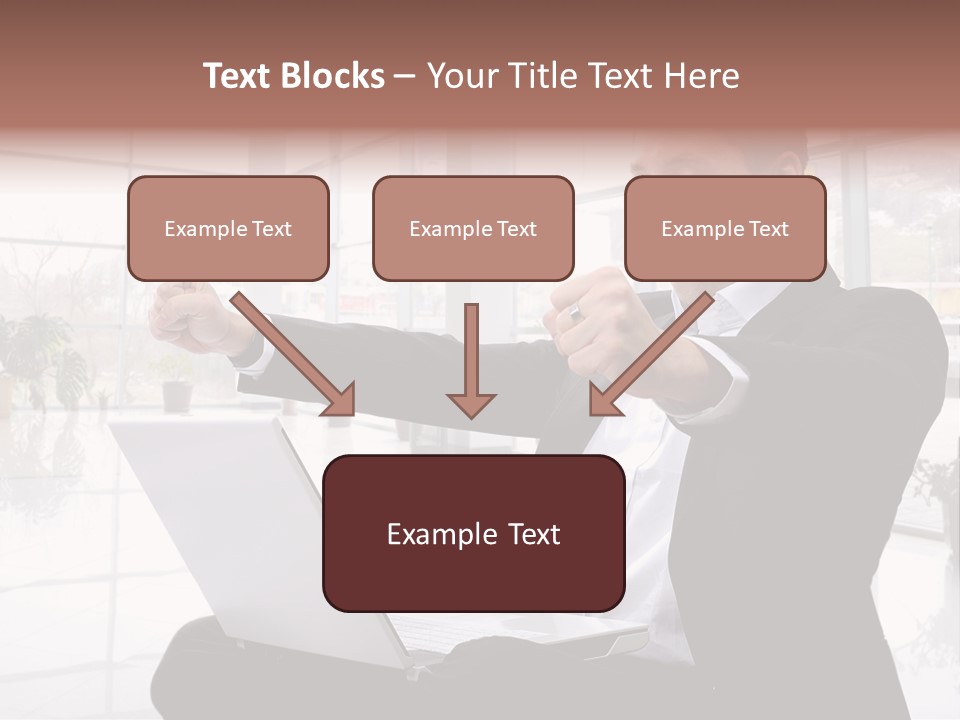 Gesture Caucasian Happiness PowerPoint Template