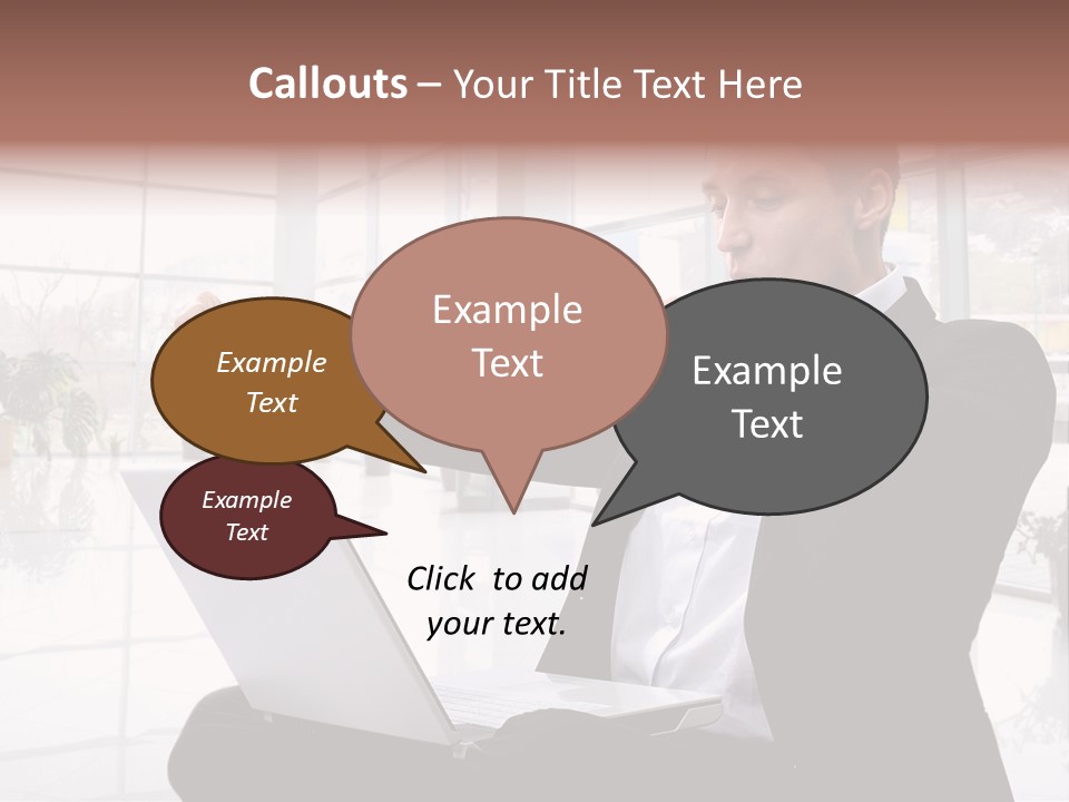 Gesture Caucasian Happiness PowerPoint Template