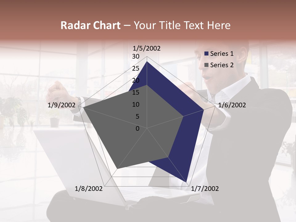 Gesture Caucasian Happiness PowerPoint Template