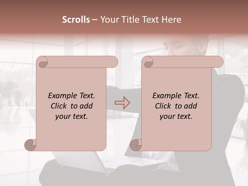 Gesture Caucasian Happiness PowerPoint Template