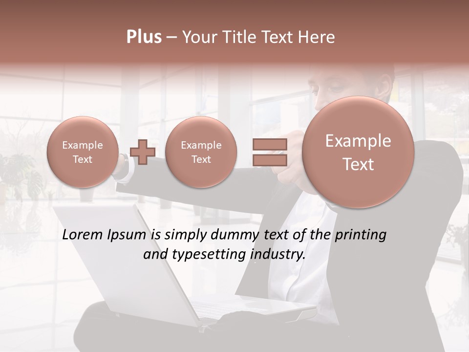 Gesture Caucasian Happiness PowerPoint Template