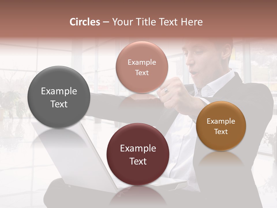 Gesture Caucasian Happiness PowerPoint Template