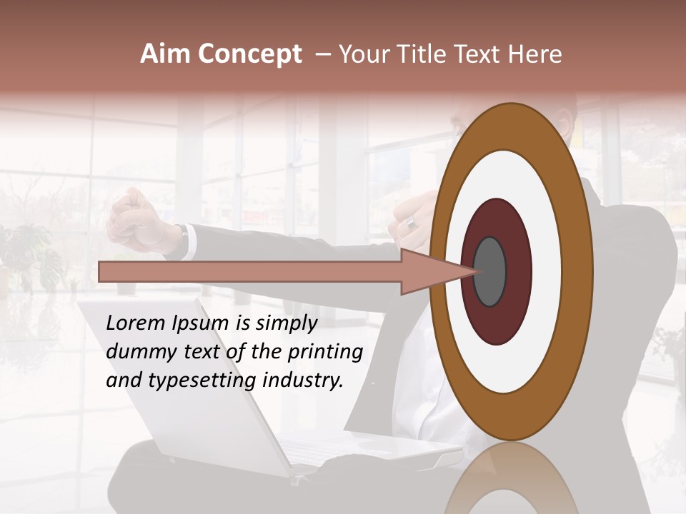 Gesture Caucasian Happiness PowerPoint Template