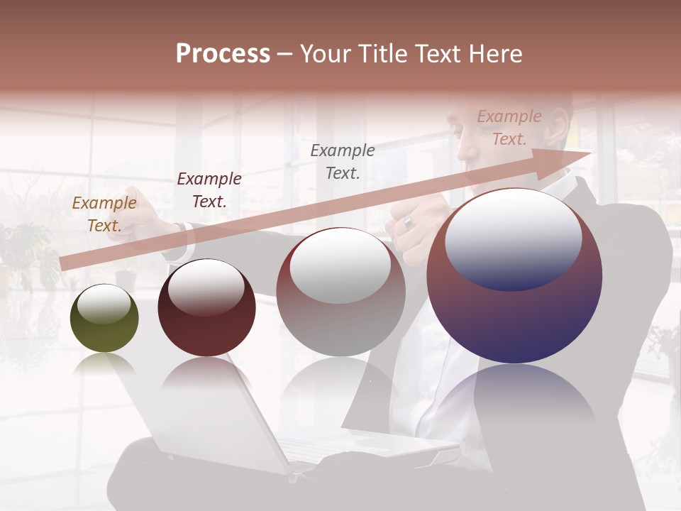 Gesture Caucasian Happiness PowerPoint Template