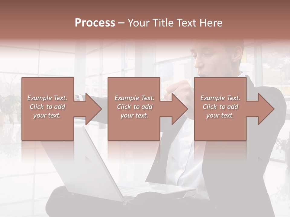 Gesture Caucasian Happiness PowerPoint Template