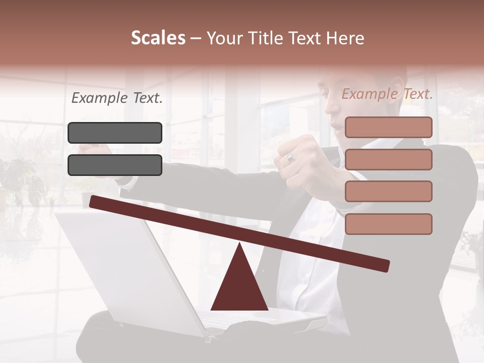 Gesture Caucasian Happiness PowerPoint Template