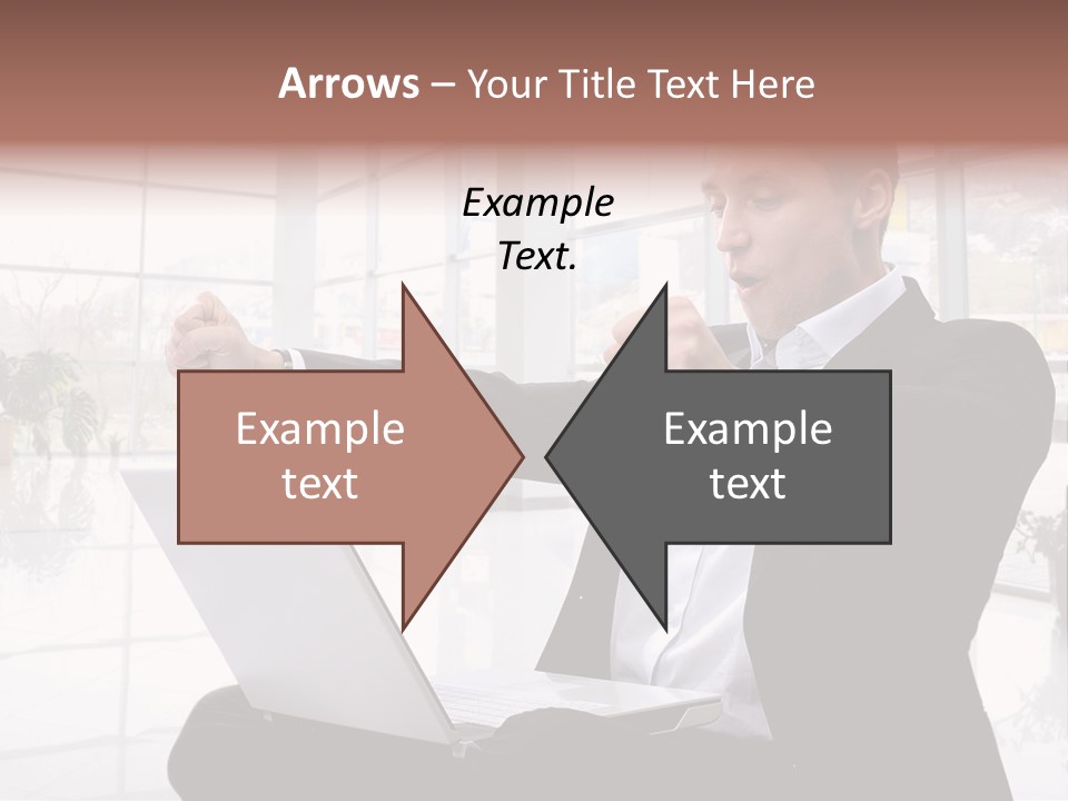 Gesture Caucasian Happiness PowerPoint Template