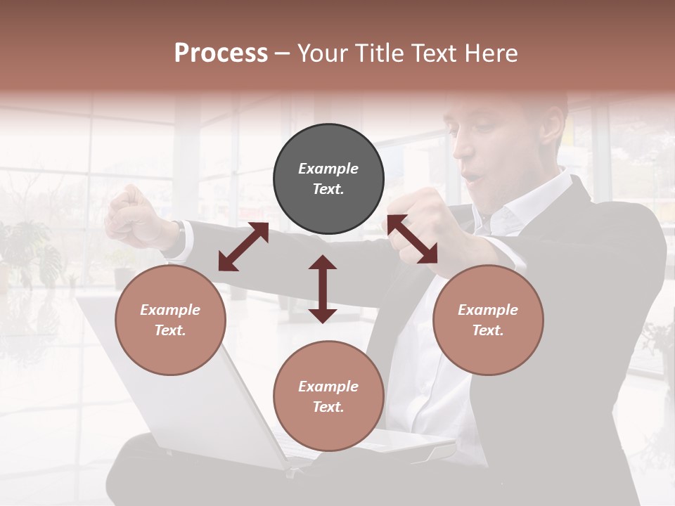 Gesture Caucasian Happiness PowerPoint Template