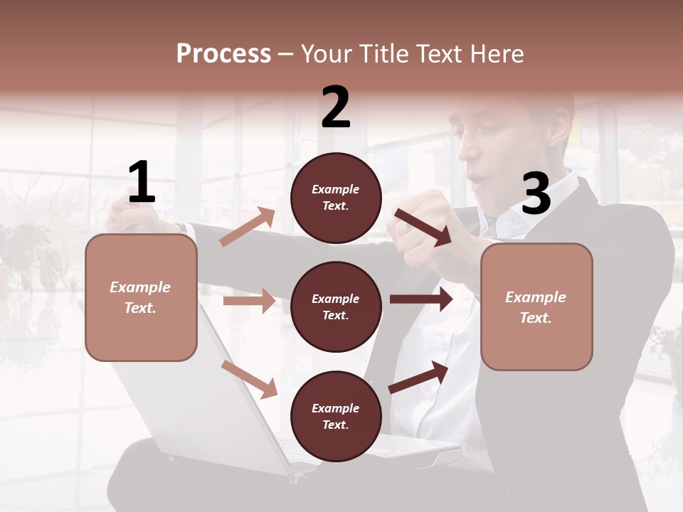 Gesture Caucasian Happiness PowerPoint Template