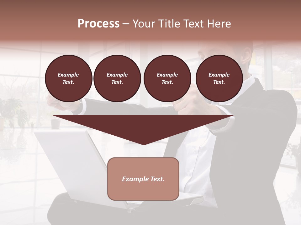 Gesture Caucasian Happiness PowerPoint Template