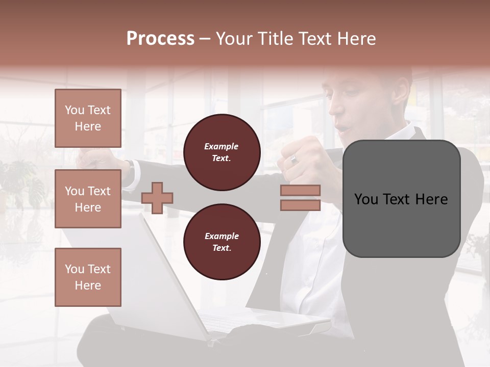 Gesture Caucasian Happiness PowerPoint Template