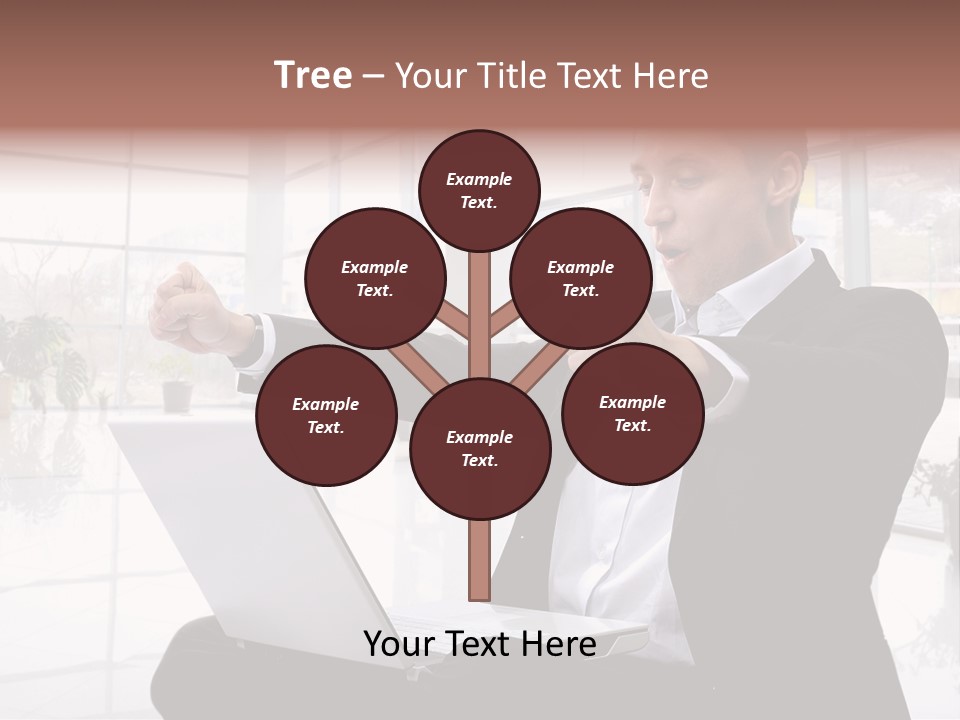 Gesture Caucasian Happiness PowerPoint Template