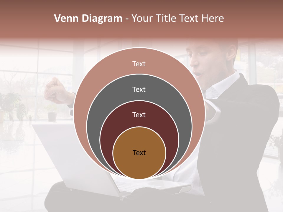 Gesture Caucasian Happiness PowerPoint Template