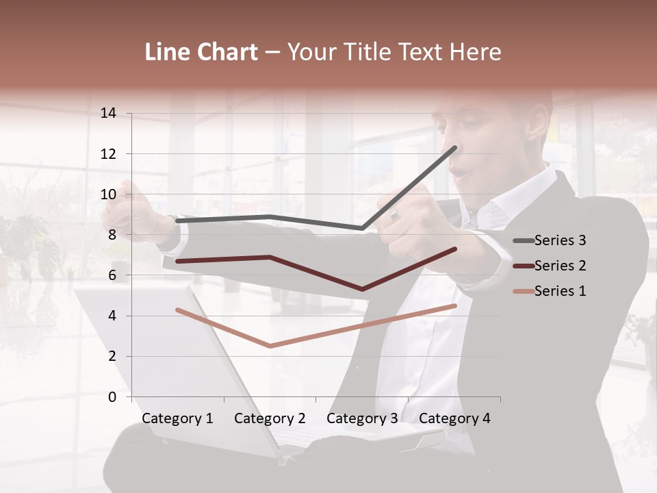 Gesture Caucasian Happiness PowerPoint Template