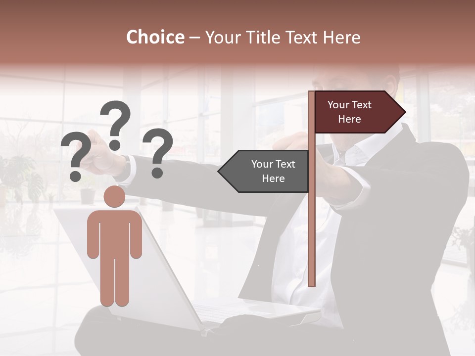 Gesture Caucasian Happiness PowerPoint Template