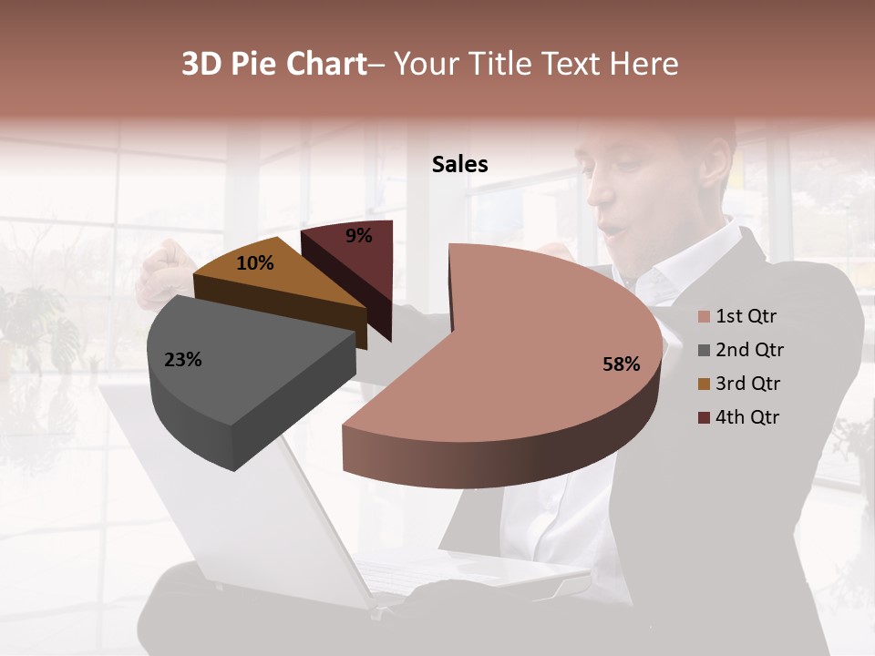 Gesture Caucasian Happiness PowerPoint Template