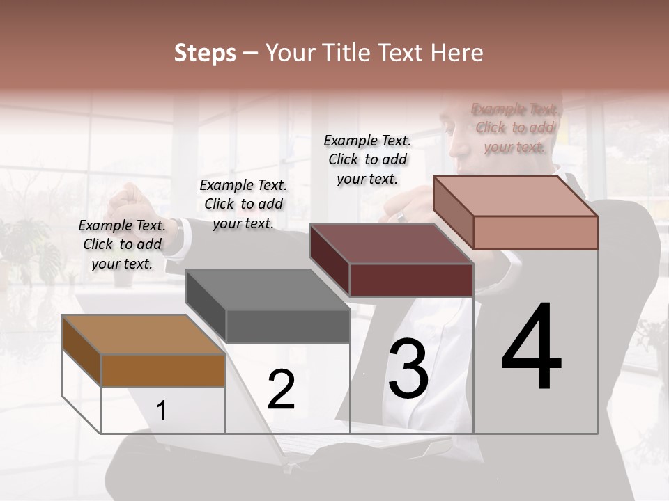 Gesture Caucasian Happiness PowerPoint Template
