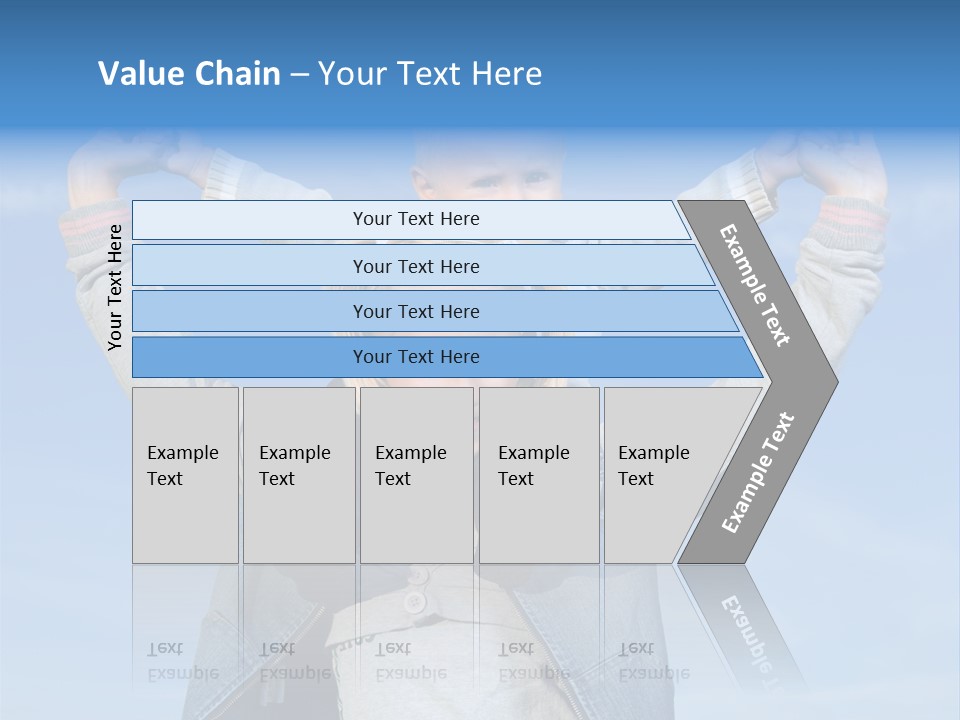 Caucasian Family Sun PowerPoint Template