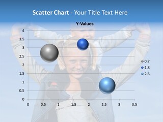 Caucasian Family Sun PowerPoint Template