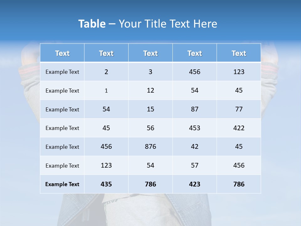 Caucasian Family Sun PowerPoint Template