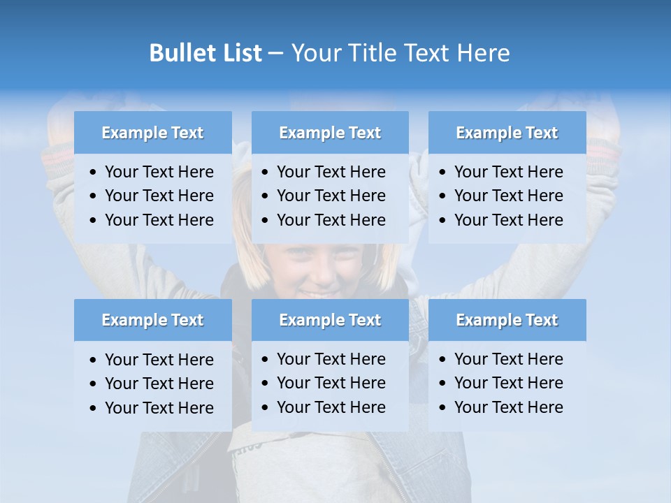 Caucasian Family Sun PowerPoint Template