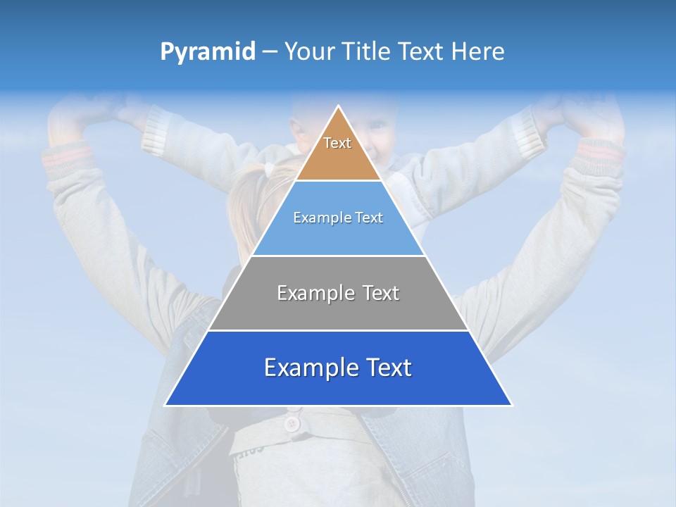 Caucasian Family Sun PowerPoint Template