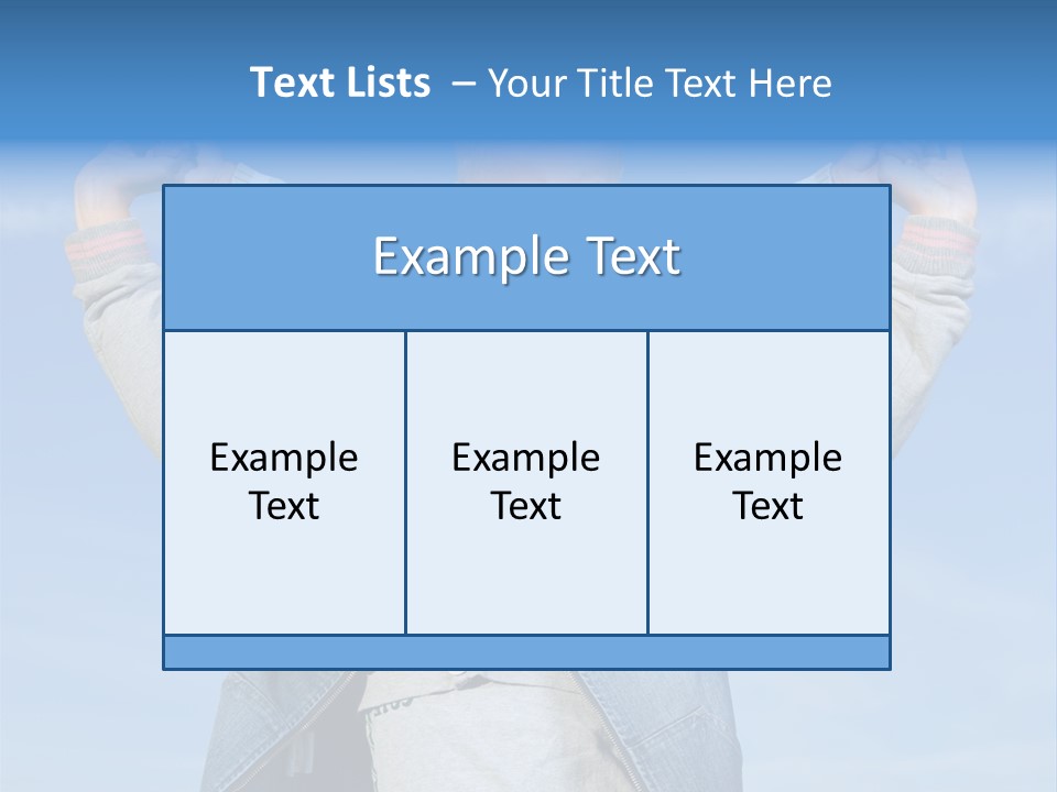 Caucasian Family Sun PowerPoint Template