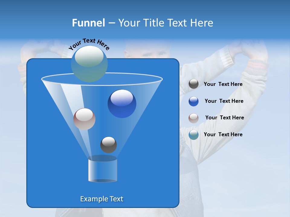 Caucasian Family Sun PowerPoint Template