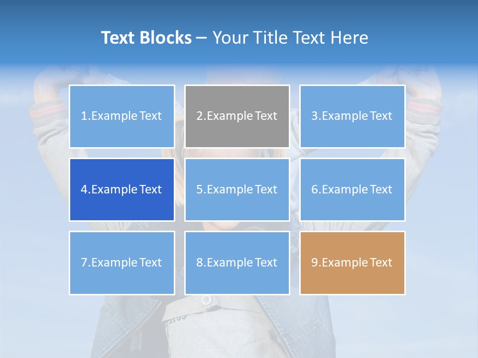 Caucasian Family Sun PowerPoint Template