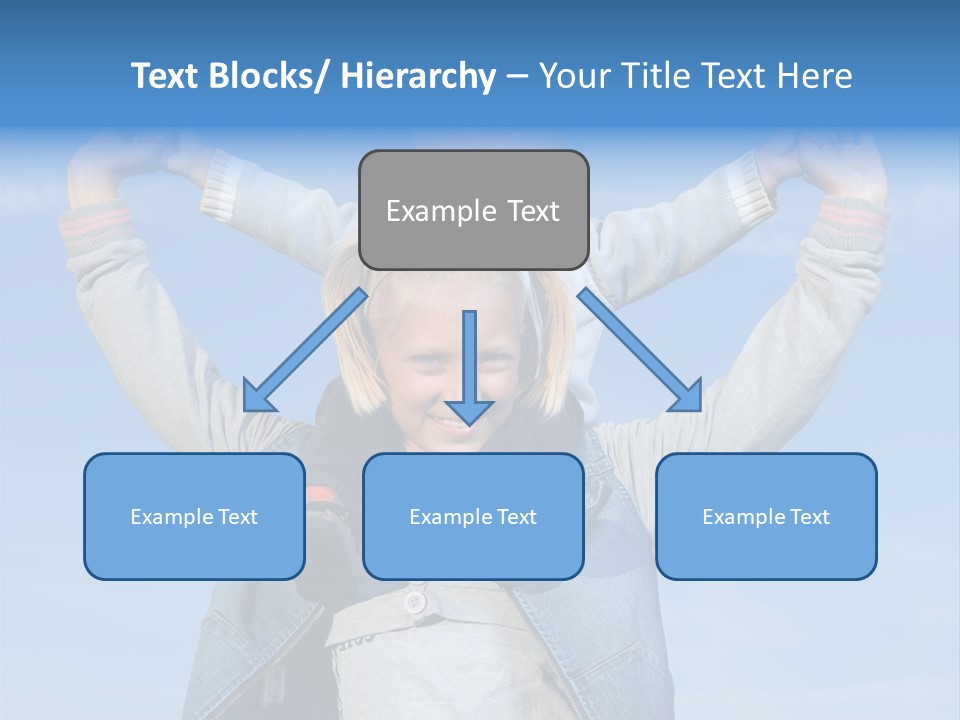 Caucasian Family Sun PowerPoint Template