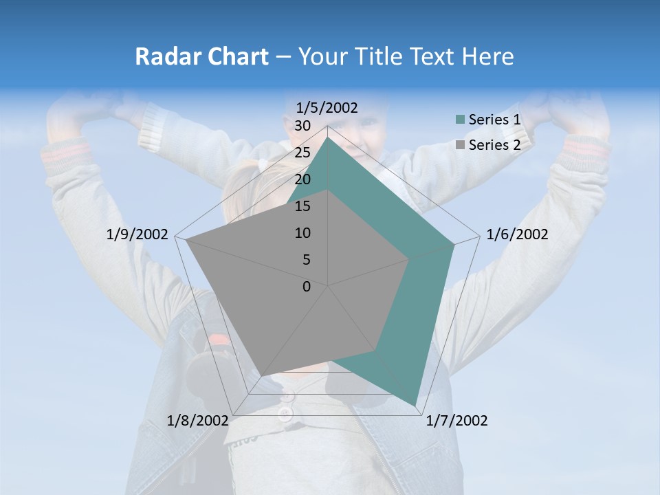 Caucasian Family Sun PowerPoint Template