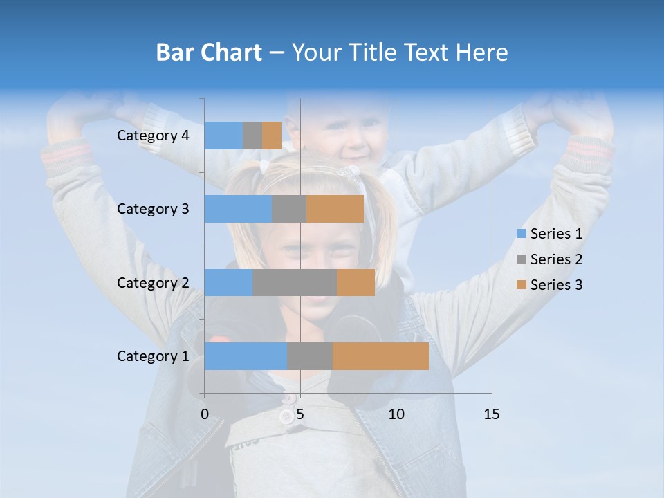 Caucasian Family Sun PowerPoint Template