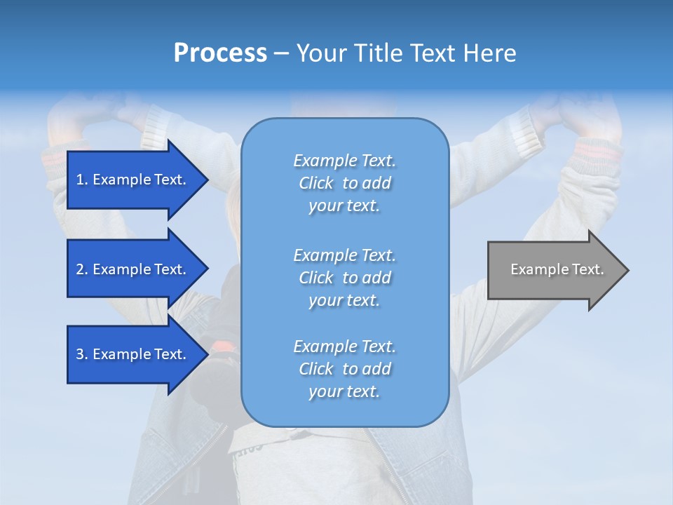 Caucasian Family Sun PowerPoint Template