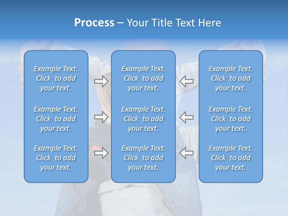Caucasian Family Sun PowerPoint Template