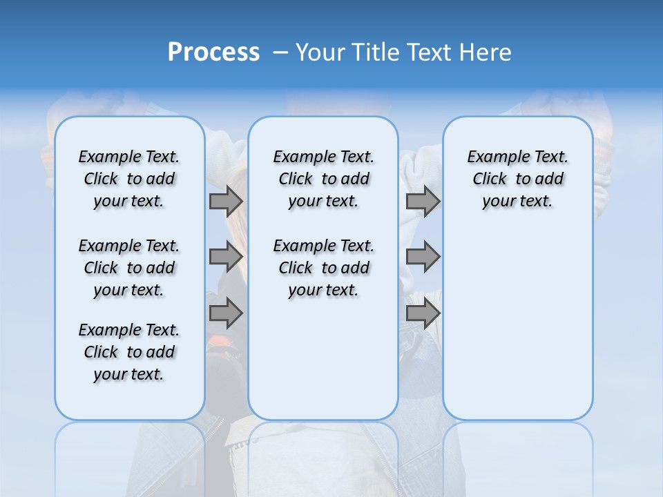 Caucasian Family Sun PowerPoint Template