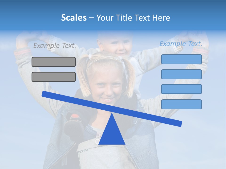 Caucasian Family Sun PowerPoint Template