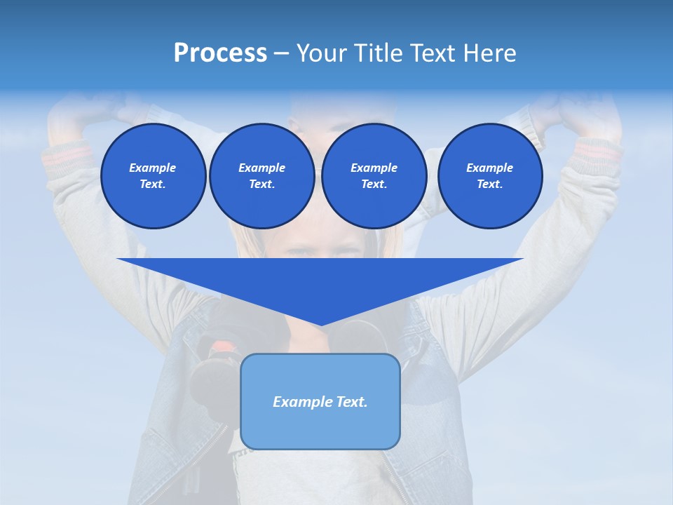 Caucasian Family Sun PowerPoint Template