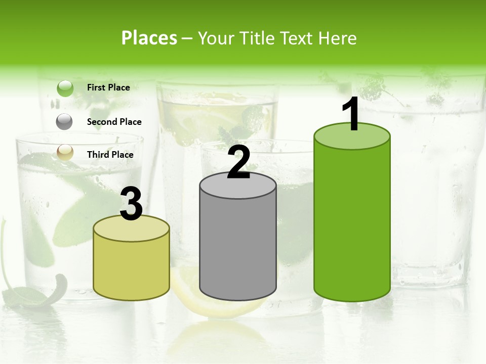 Healthy Crystal Tumbler PowerPoint Template