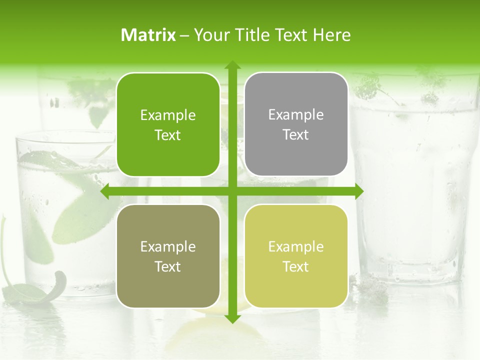 Healthy Crystal Tumbler PowerPoint Template