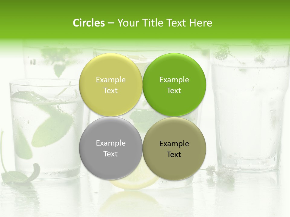 Healthy Crystal Tumbler PowerPoint Template