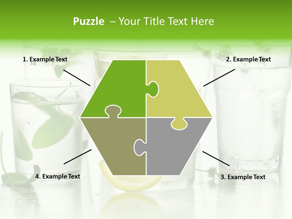 Healthy Crystal Tumbler PowerPoint Template