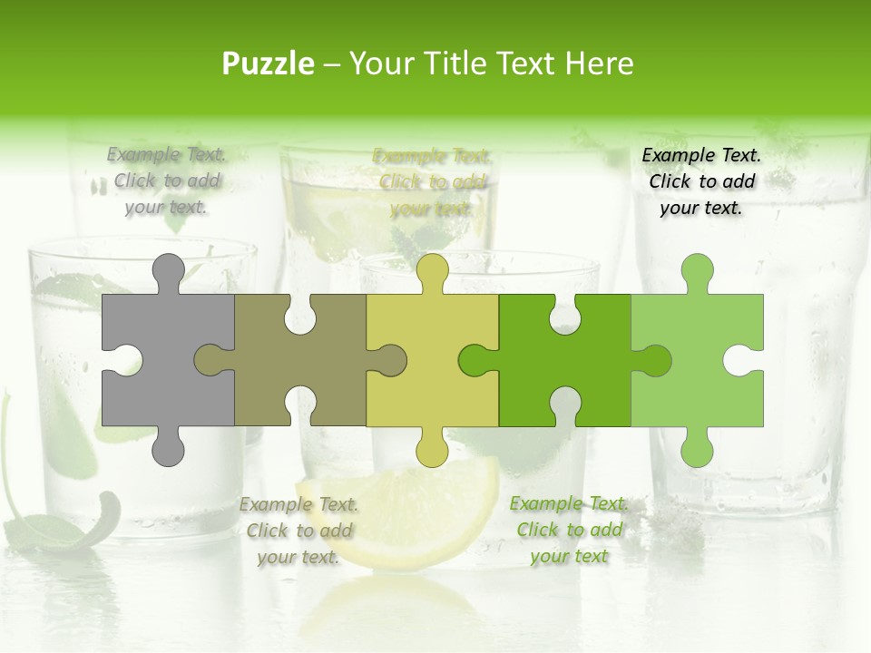 Healthy Crystal Tumbler PowerPoint Template