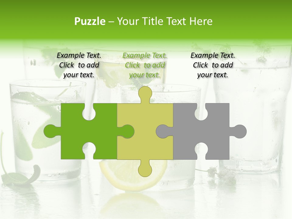 Healthy Crystal Tumbler PowerPoint Template