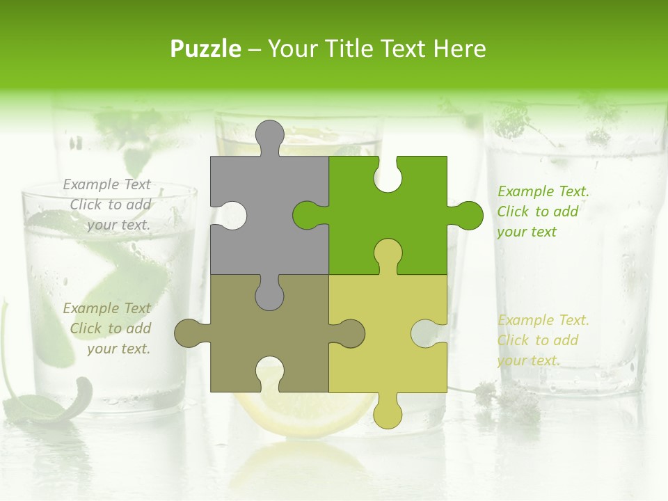 Healthy Crystal Tumbler PowerPoint Template
