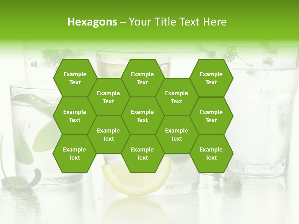 Healthy Crystal Tumbler PowerPoint Template