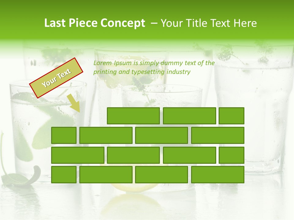 Healthy Crystal Tumbler PowerPoint Template