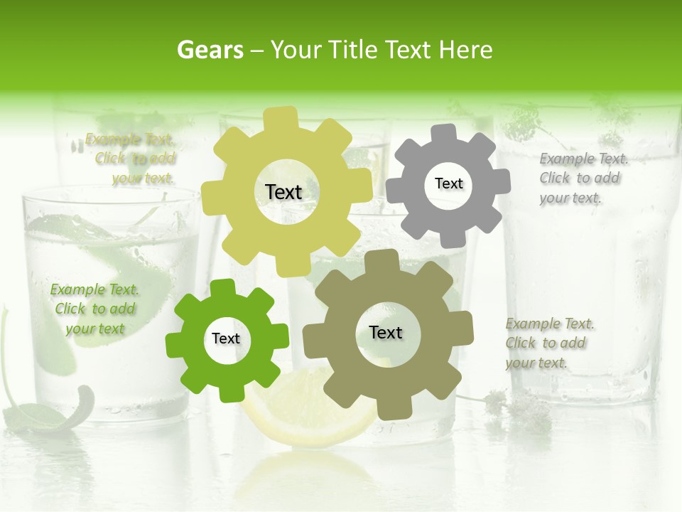 Healthy Crystal Tumbler PowerPoint Template