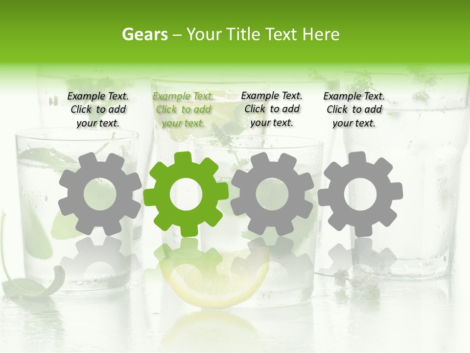 Healthy Crystal Tumbler PowerPoint Template